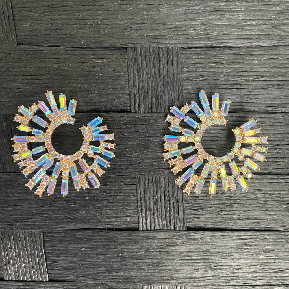 Rhinestone Stud Earrings